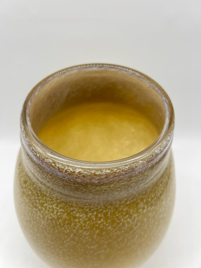VASE BLOWN GLASS GOLD