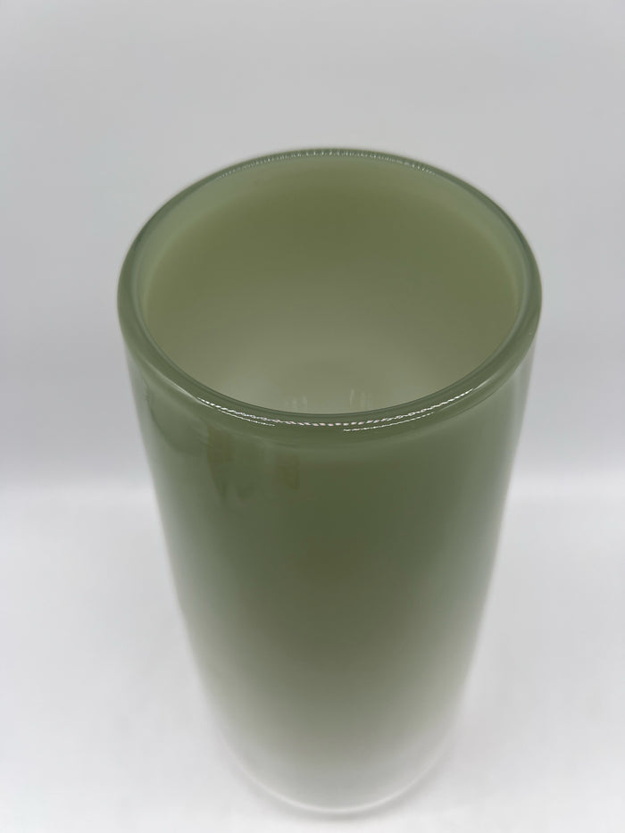 VASE OMBRE GREEN SIGNED