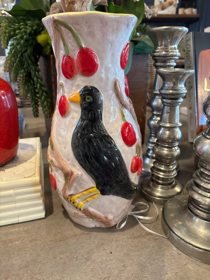 VASE TREE BIRD MOTIF