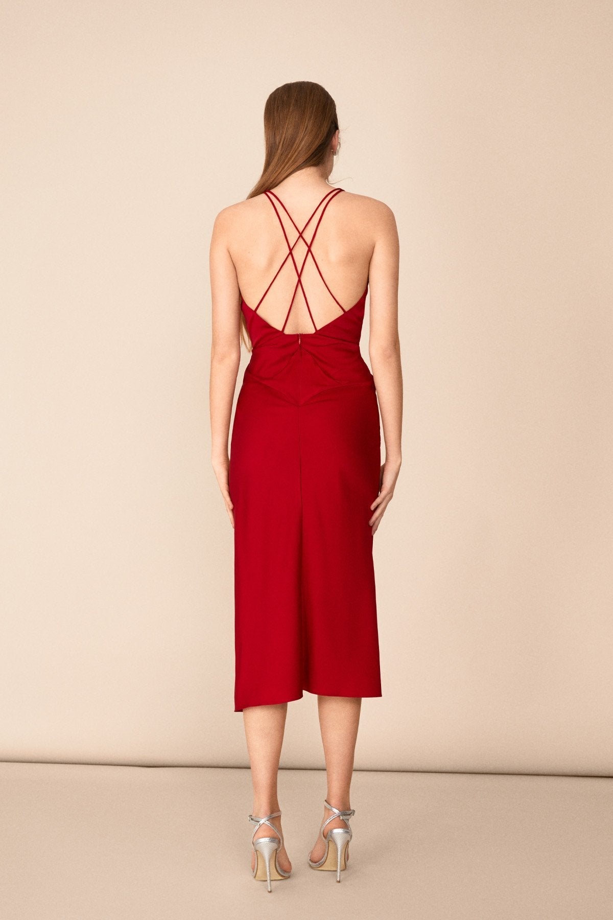 Vestido Lina Rojo Cereza · LAST CHANCE ·