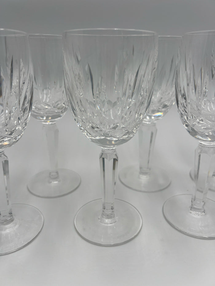 WATERFORD SET OF 7 CRYSTAL SHERRY WINE GLASS